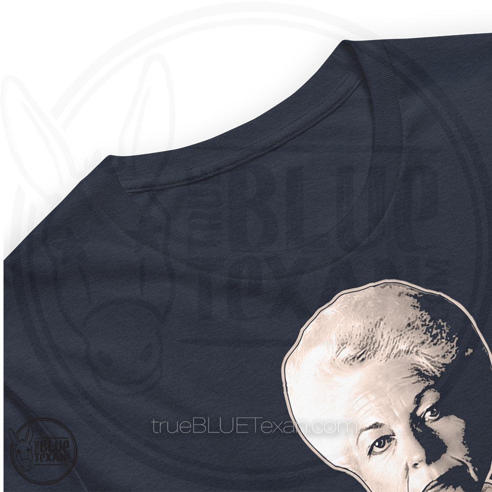 Ann Richards Bobblehead Motorcycle Rider | Unisex Premium TShirt
