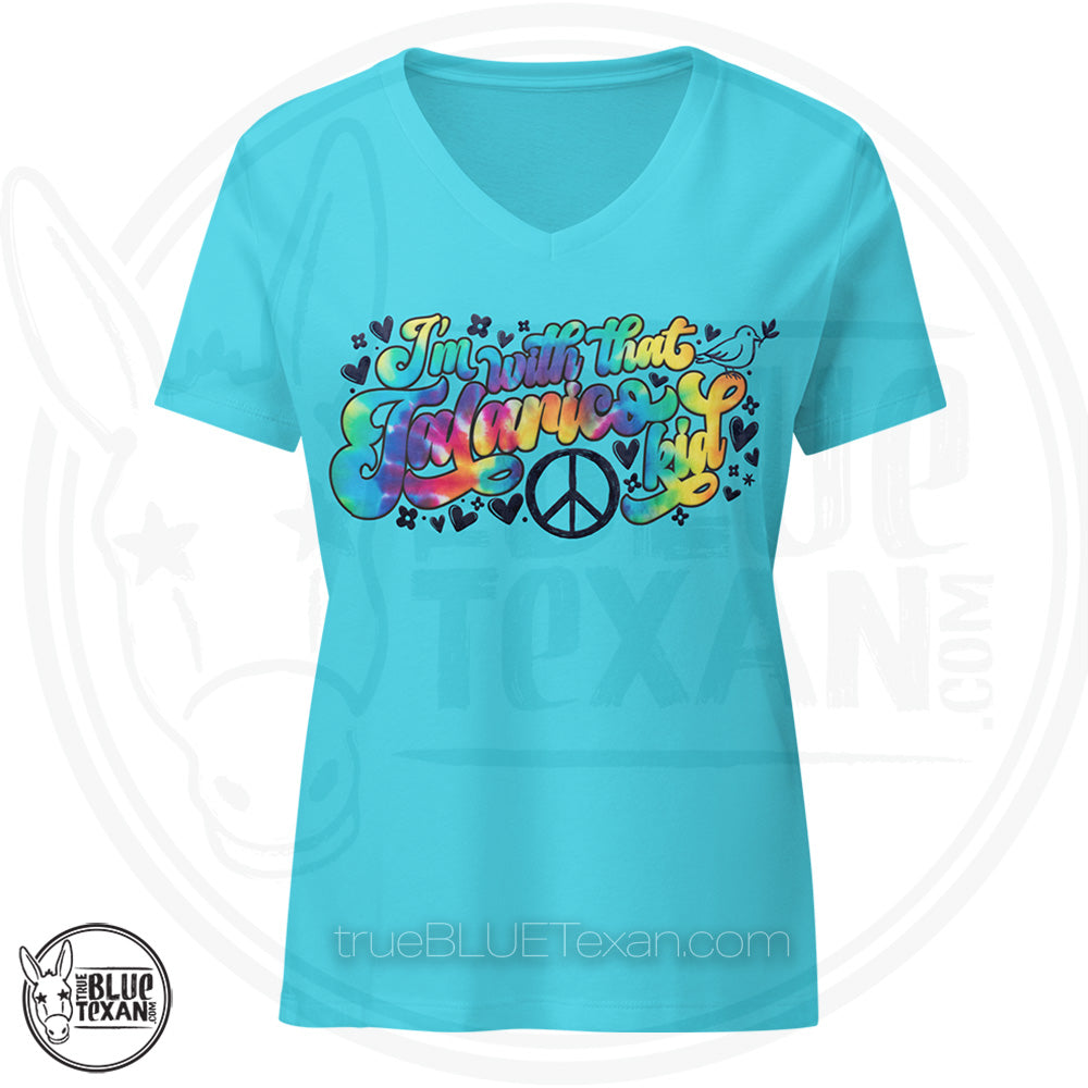 I'm with that Talarico Kid! Hippy Vibes| Women’s Premium Relaxed VNeck