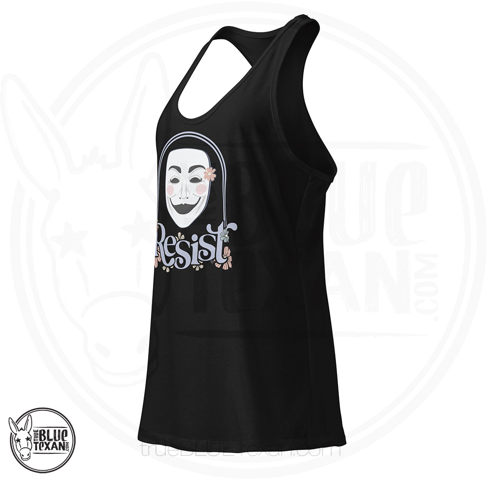 RESIST Female Guy Fawkes Mask | Women’s Tank Top