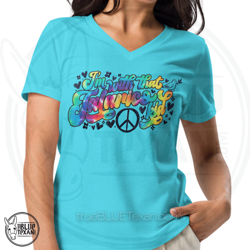 I'm with that Talarico Kid! Hippy Vibes| Women’s Premium Relaxed VNeck