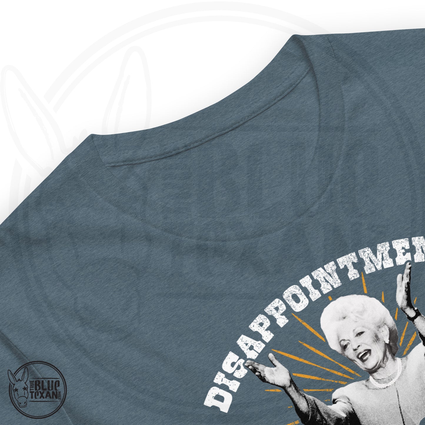 Ann Richards Premium Unisex TShirt (Disappointments - ALL OF THEM) in Heather Slate