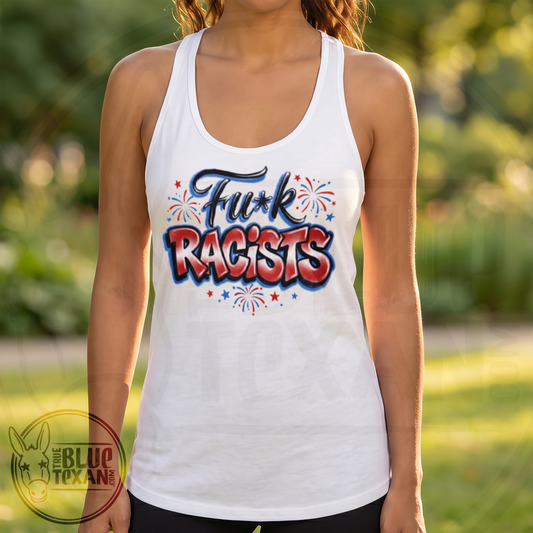 Fuck Racists | Womens Racerback Tank
