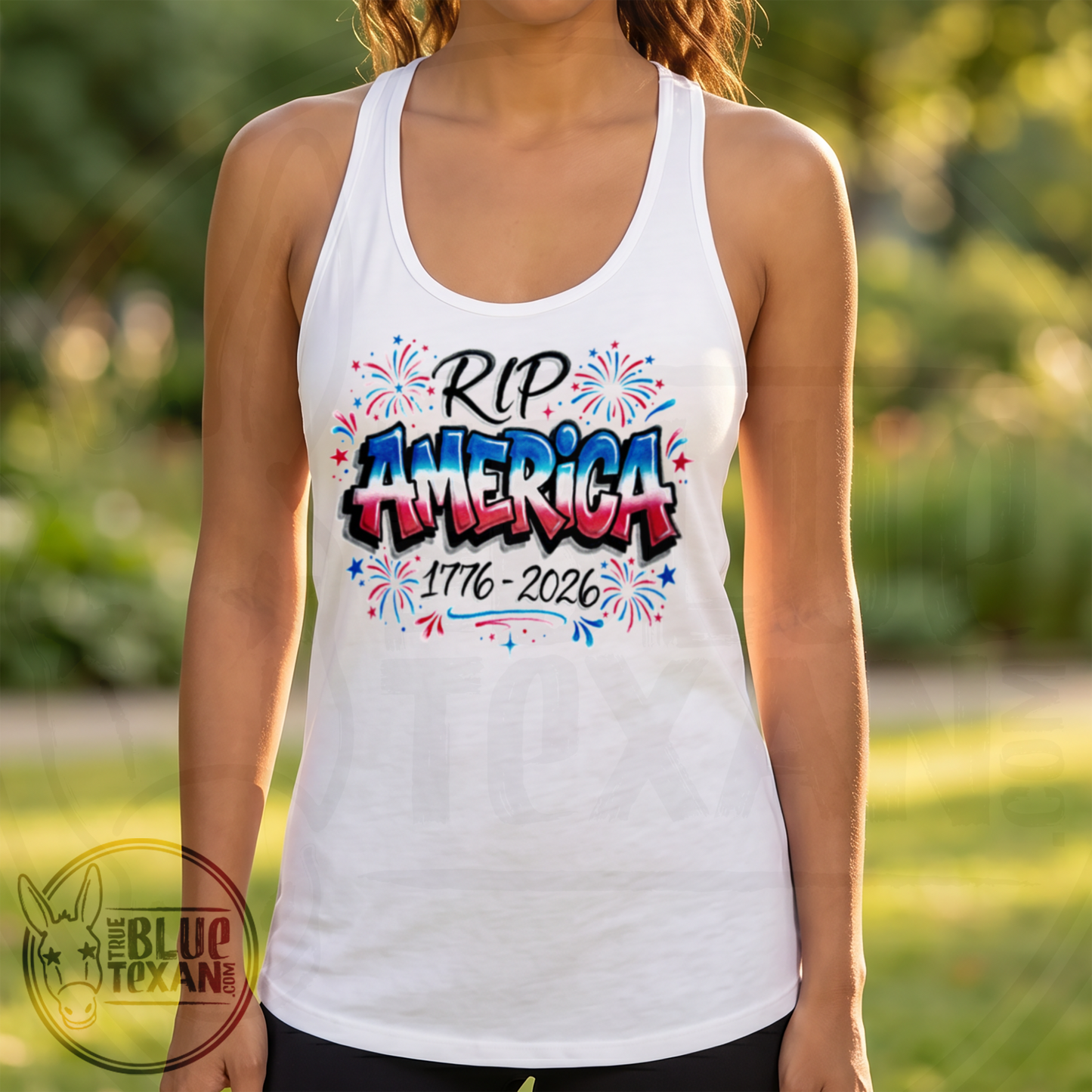 RIP America 1776-2026 | Womens Racerback Tank
