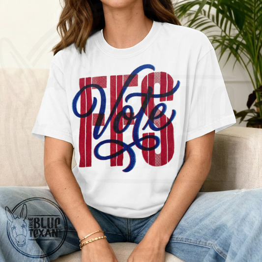 Vote FFS Risograph | Comfort Colors Tee