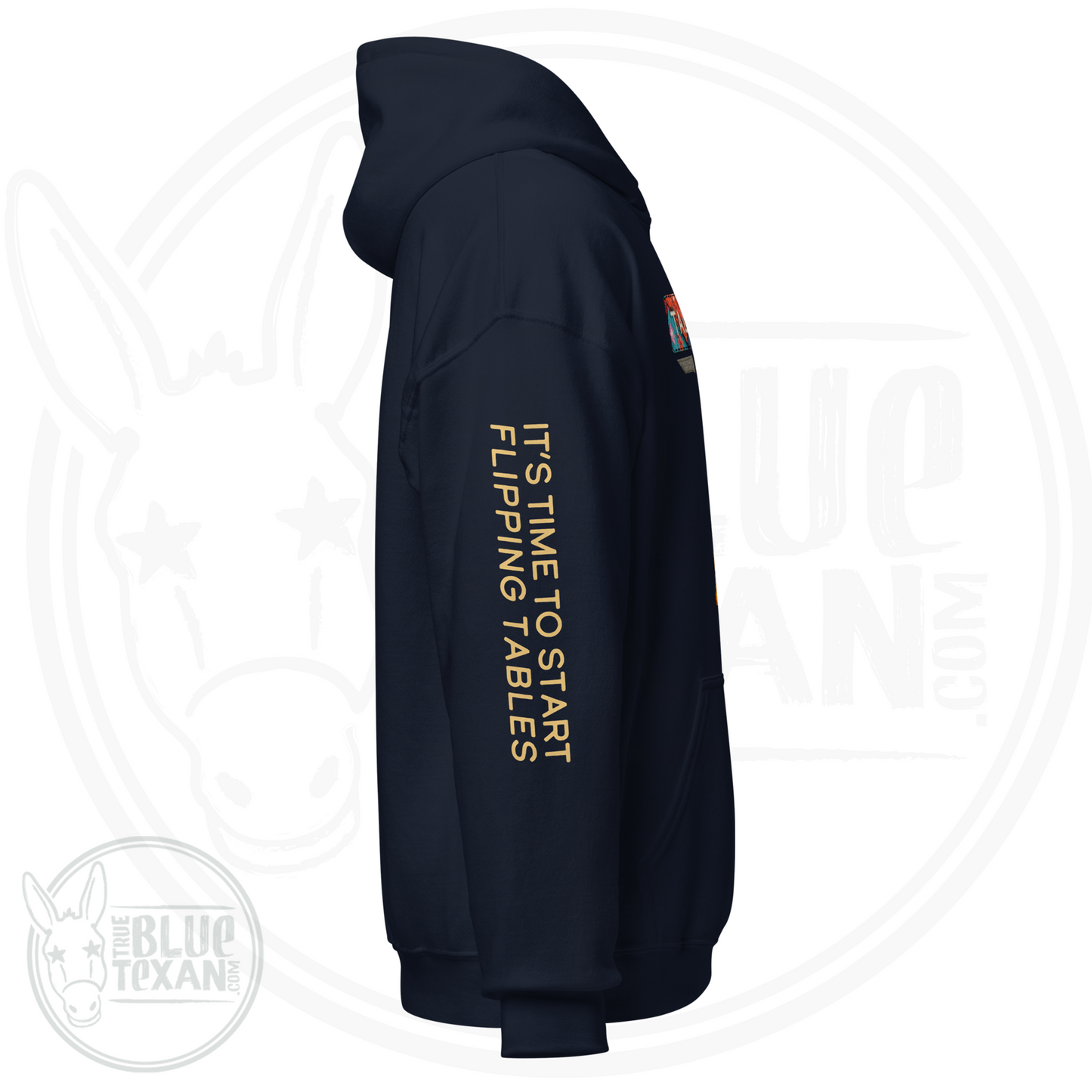 Talarico for Texas w/ Arm Quote | Faux Quilted Applique | Unisex Hoodie