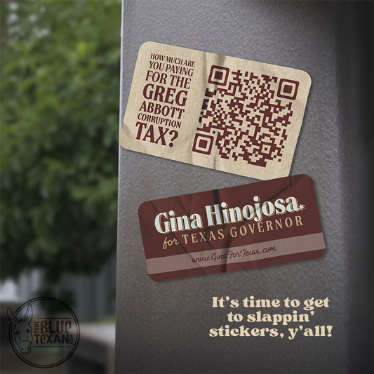 Slap the Streets! Gina Hinojosa for Texas Governor Vinyl Sticker Sets