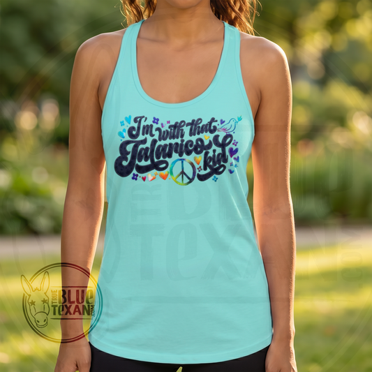 I'm with That Talarico Kid | Women's Racerback Tank Top