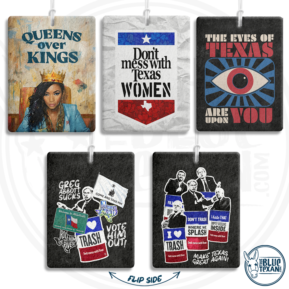 Buy 2 Get 1 FREE Liberal Texas Democrats Air Fresheners | FREE SHIPPING | Great Gift for mom or dad | Jasmine Crockett, Don't Mess with Texas Women, The Eyes of Texas are Upon You 1984, Fuck Greg Abbot, Greg Abbott Sucks, Vote the Texas GOP out