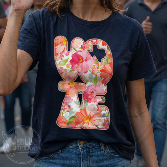 Vote Texas Stacked | Floral | Women’s Fit T Shirt