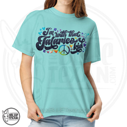 I'm with that Talarico Kid! Hippy Vibes |  Unisex Heavyweight Comfort Colors TShirt