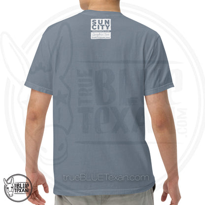 Sun City Democrats | Turn Texas Blue | Vintage Feel Comfort Colors Heavyweight TShirt