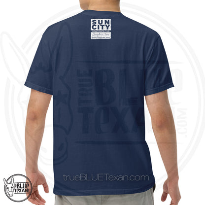 Sun City Democrats | Turn Texas Blue | Vintage Feel Comfort Colors Heavyweight TShirt