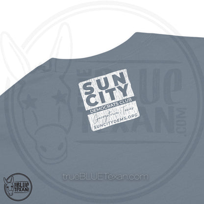 Sun City Democrats | Turn Texas Blue | Vintage Feel Comfort Colors Heavyweight TShirt