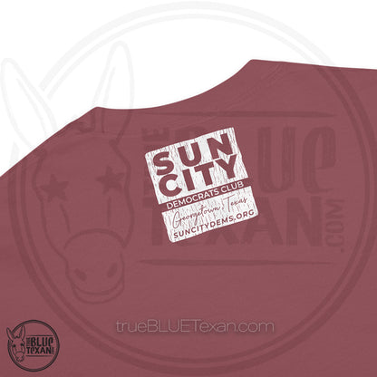 Sun City Democrats | Turn Texas Blue | Vintage Feel Comfort Colors Heavyweight TShirt