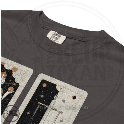 Tarot Card Set  | Emperor Justice Death Tower |Comfort Colors Unisex Tee in 3 Colors