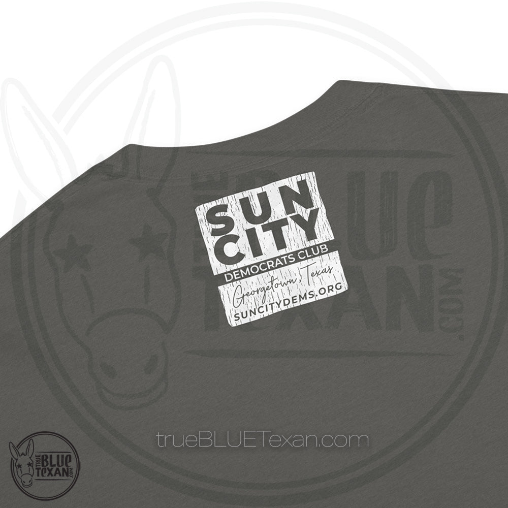 Sun City Democrats | Turn Texas Blue | Vintage Feel Comfort Colors Heavyweight TShirt