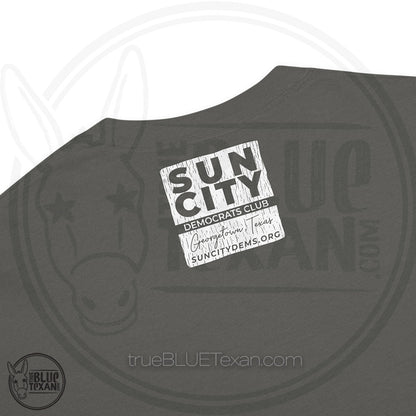 Sun City Democrats | Turn Texas Blue | Vintage Feel Comfort Colors Heavyweight TShirt