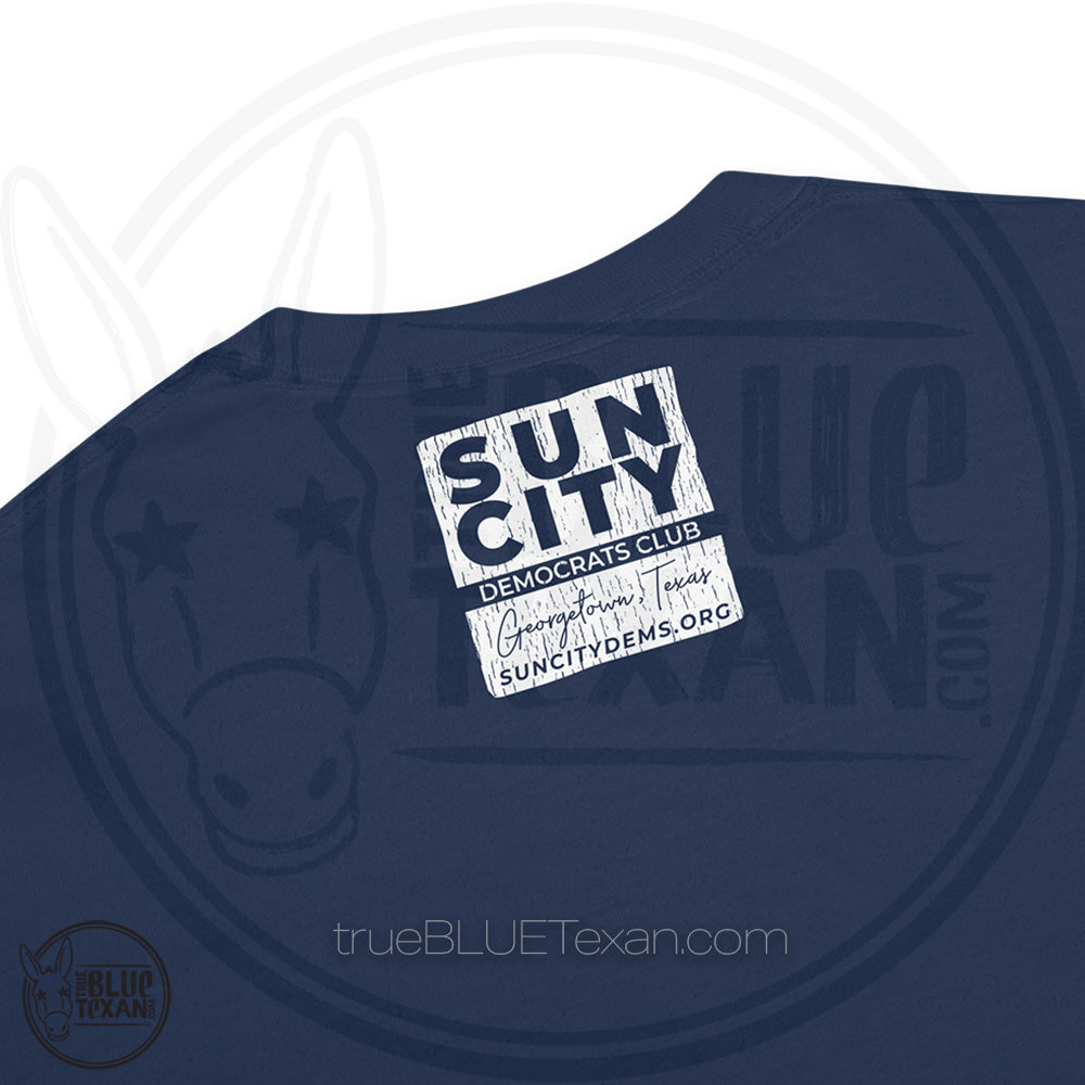 Sun City Democrats | Turn Texas Blue | Vintage Feel Comfort Colors Heavyweight TShirt