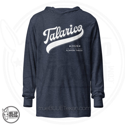 Talarico 2026 Flipping Tables Baseball Design Unisex  |  Hooded Long Sleeve Layering Shirt