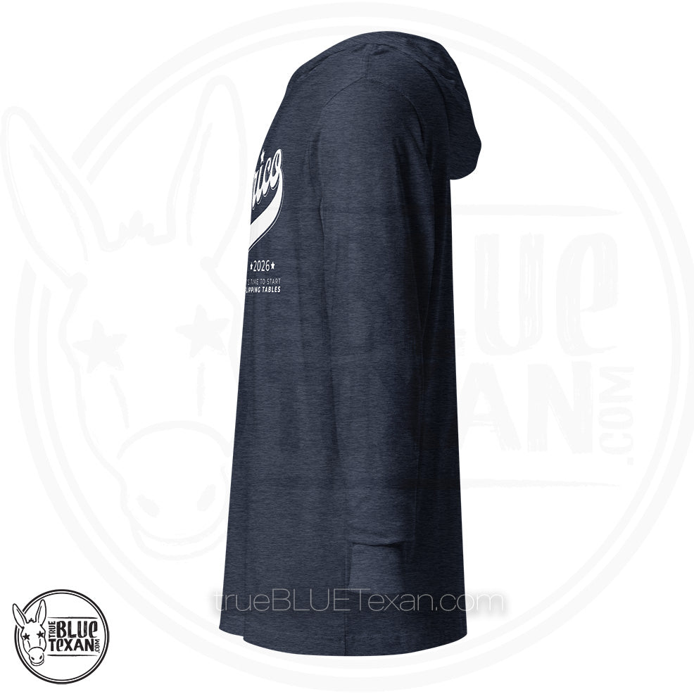 Talarico 2026 Flipping Tables Baseball Design Unisex  |  Hooded Long Sleeve Layering Shirt