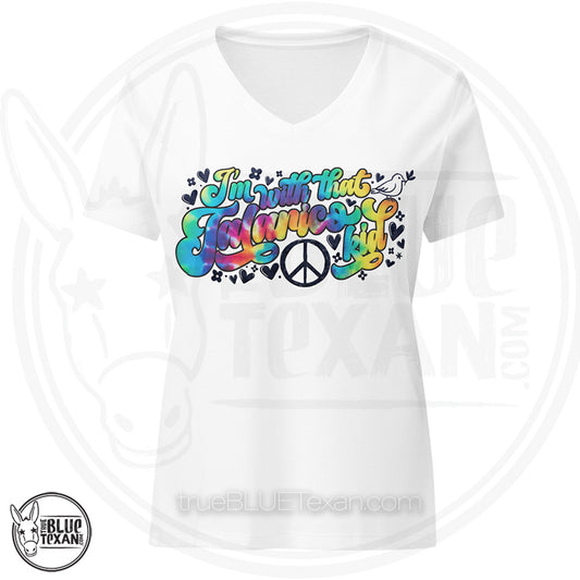 I'm with that Talarico Kid! Hippy Vibes| Women’s Premium Relaxed VNeck