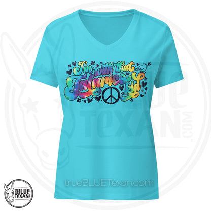 I'm with that Talarico Kid! Hippy Vibes| Women’s Premium Relaxed VNeck