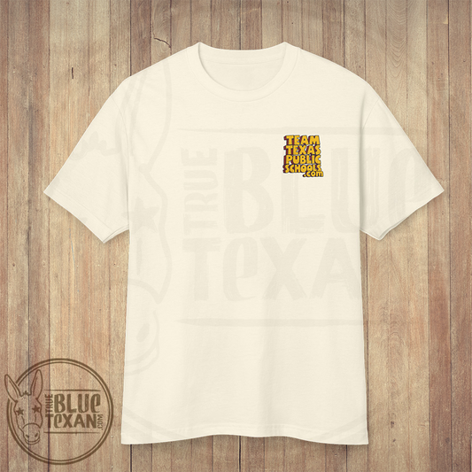 Team Texas Public Schools Pocket Web Address | Comfort Colors Style Premium Unisex Shirt