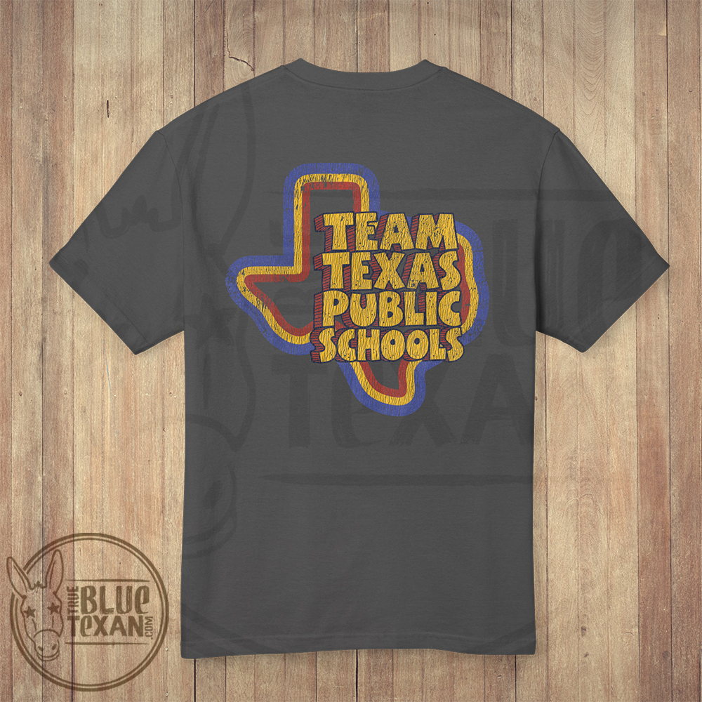 Team Texas Public Schools Pocket Web Address | Comfort Colors Style Premium Unisex Shirt