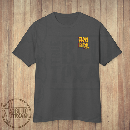 Team Texas Public Schools Pocket Web Address | Comfort Colors Style Premium Unisex Shirt