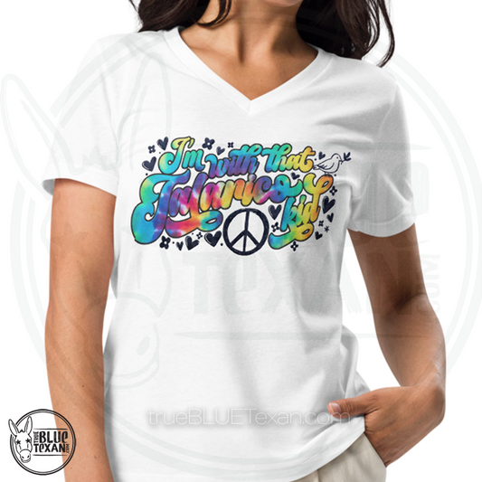 I'm with that Talarico Kid! Hippy Vibes| Women’s Premium Relaxed VNeck