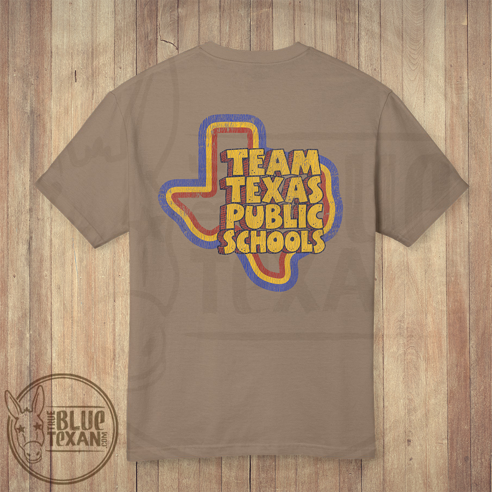 Team Texas Public Schools Pocket Web Address | Comfort Colors Style Premium Unisex Shirt