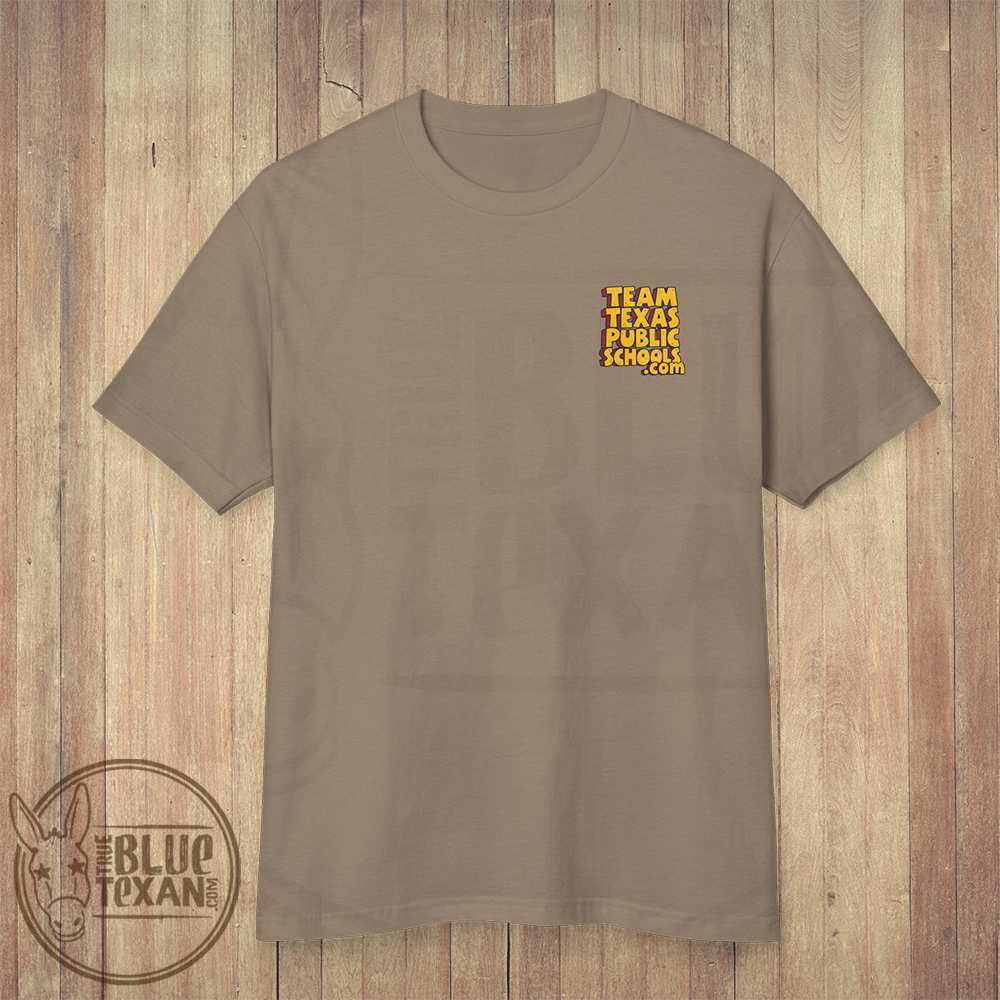 Team Texas Public Schools Pocket Web Address | Comfort Colors Style Premium Unisex Shirt