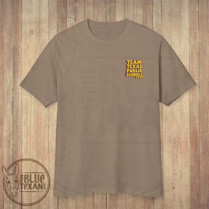 Team Texas Public Schools Pocket Web Address | Comfort Colors Style Premium Unisex Shirt
