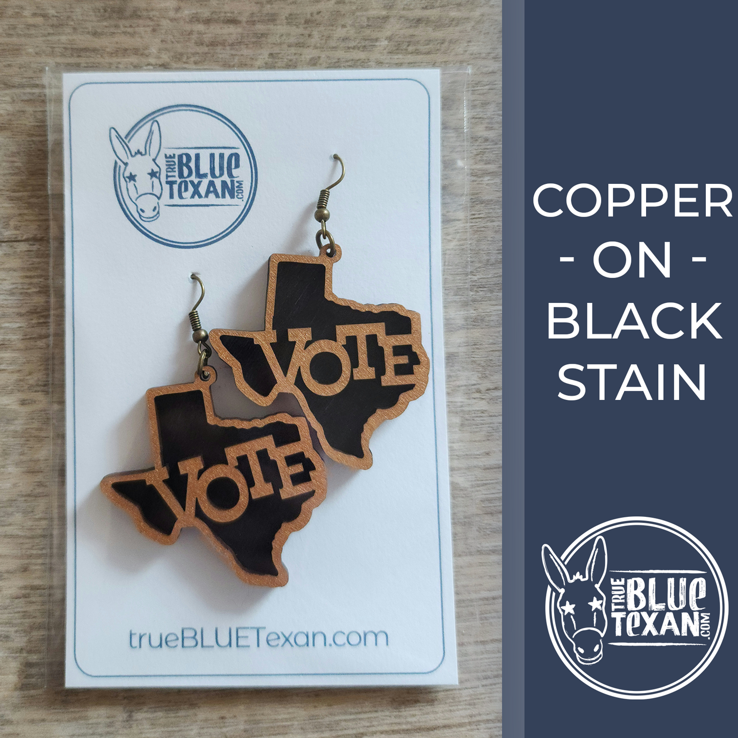 Texas VOTE Handmade Layered Earrings