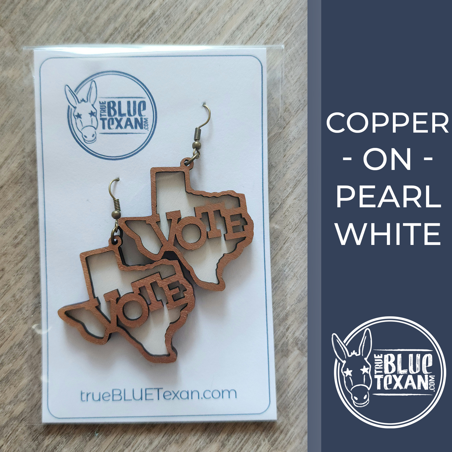 Texas VOTE Handmade Layered Earrings