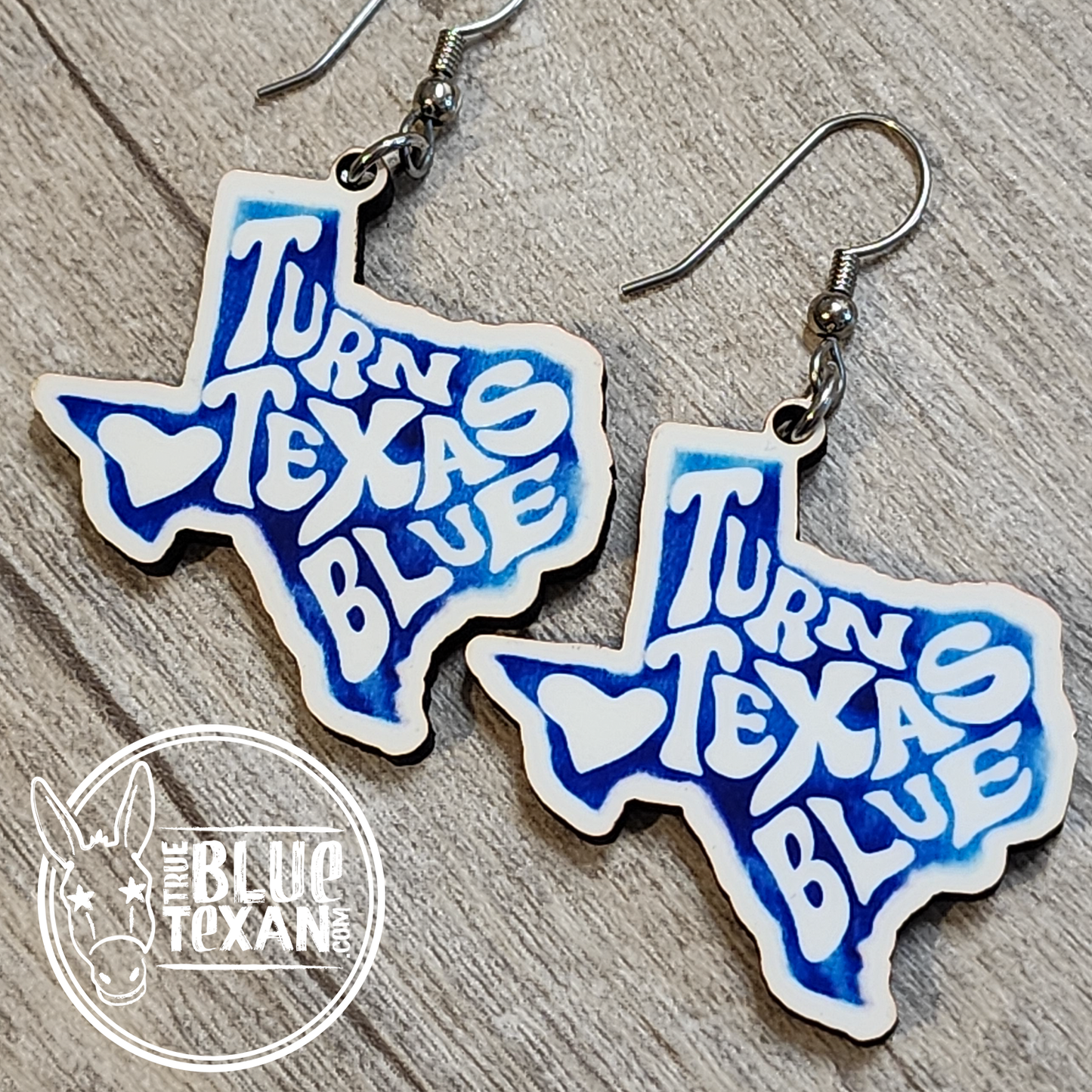 Texas VOTE Handmade Layered Earrings
