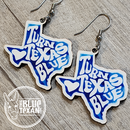 Texas VOTE Handmade Layered Earrings