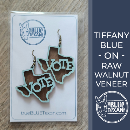 Texas VOTE Handmade Layered Earrings