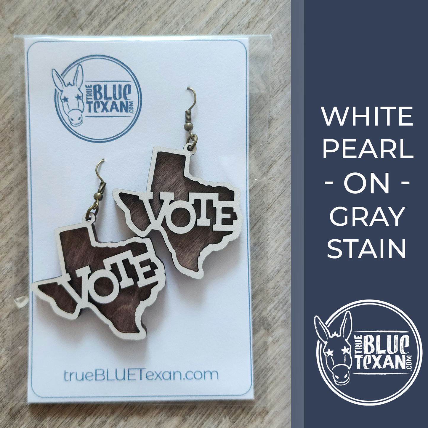 Texas VOTE Handmade Layered Earrings