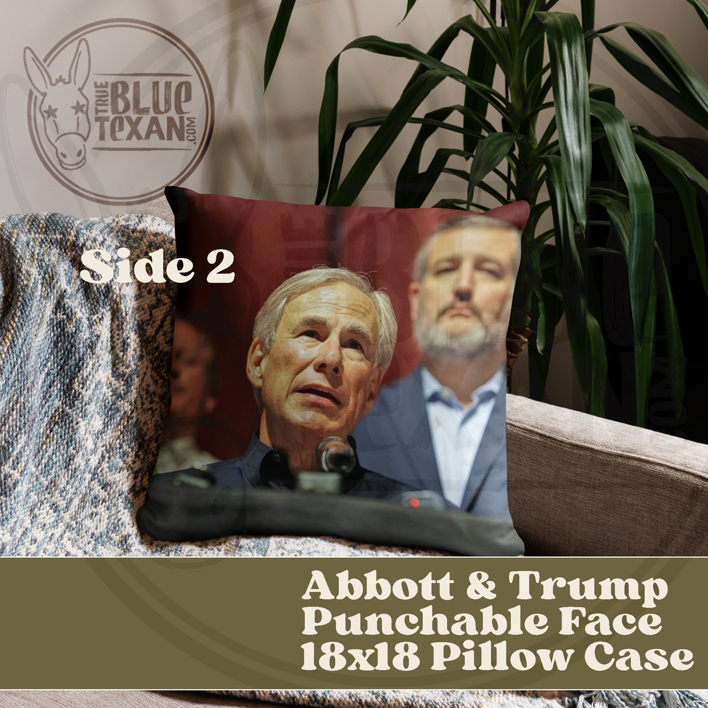Abbott & Trump Punchable Face Pillow Cases