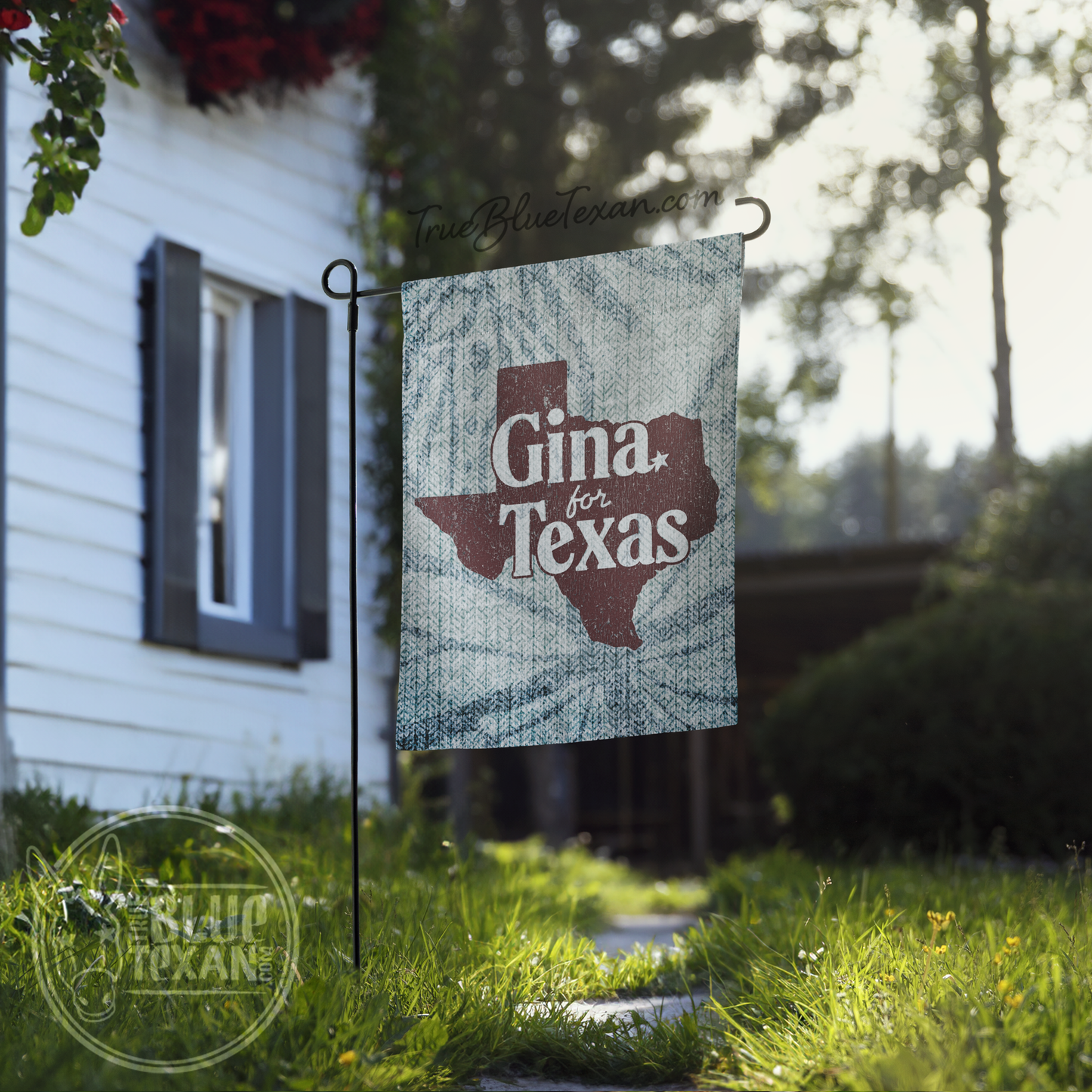 Team Blue! Gina & James |  Double Sided Yard & Garden Flags