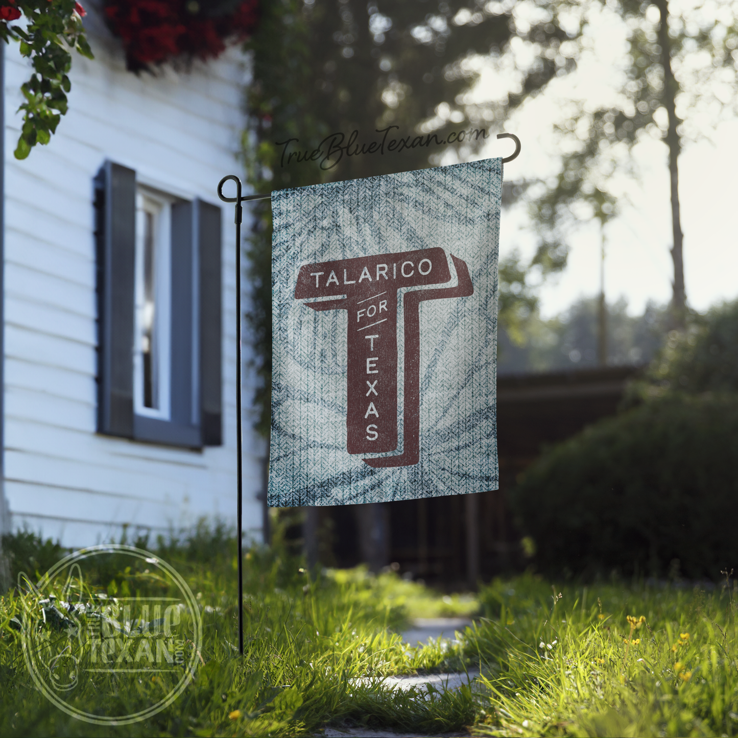 Team Blue! Gina & James |  Double Sided Yard & Garden Flags