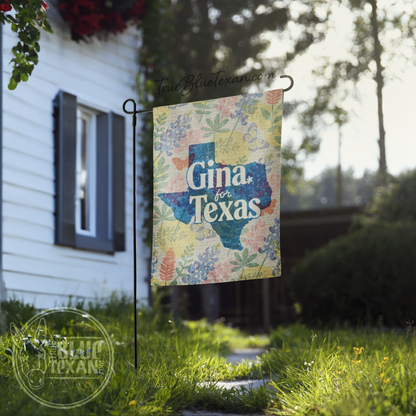 Team Blue! Gina & James |  Double Sided Yard & Garden Flags