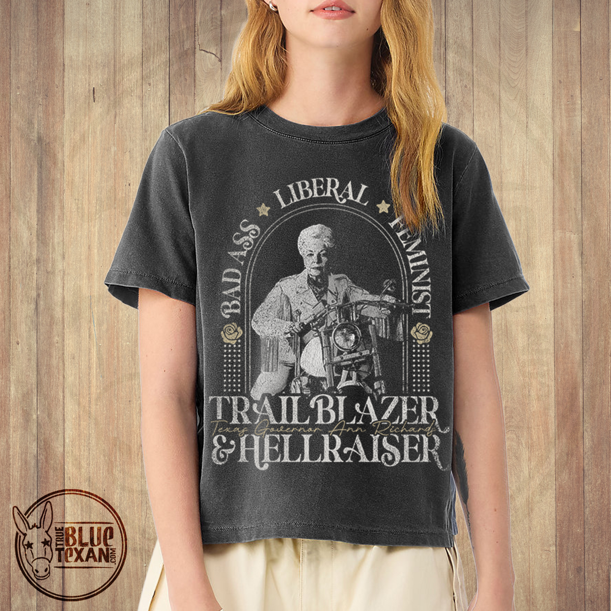 Ann Richards Trailblazer Hellraiser | Women's Boxy Heavyweight Tee