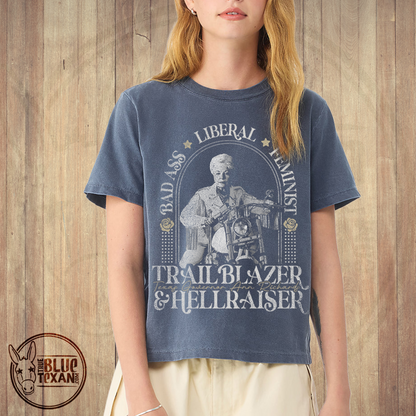 Ann Richards Trailblazer Hellraiser | Women's Boxy Heavyweight Tee