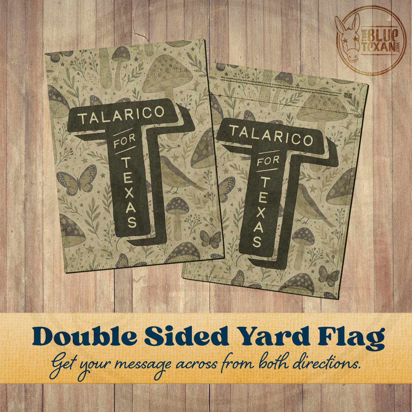 Talarico for Texas | Multiple Designs | Double Sided Yard & Garden Flags
