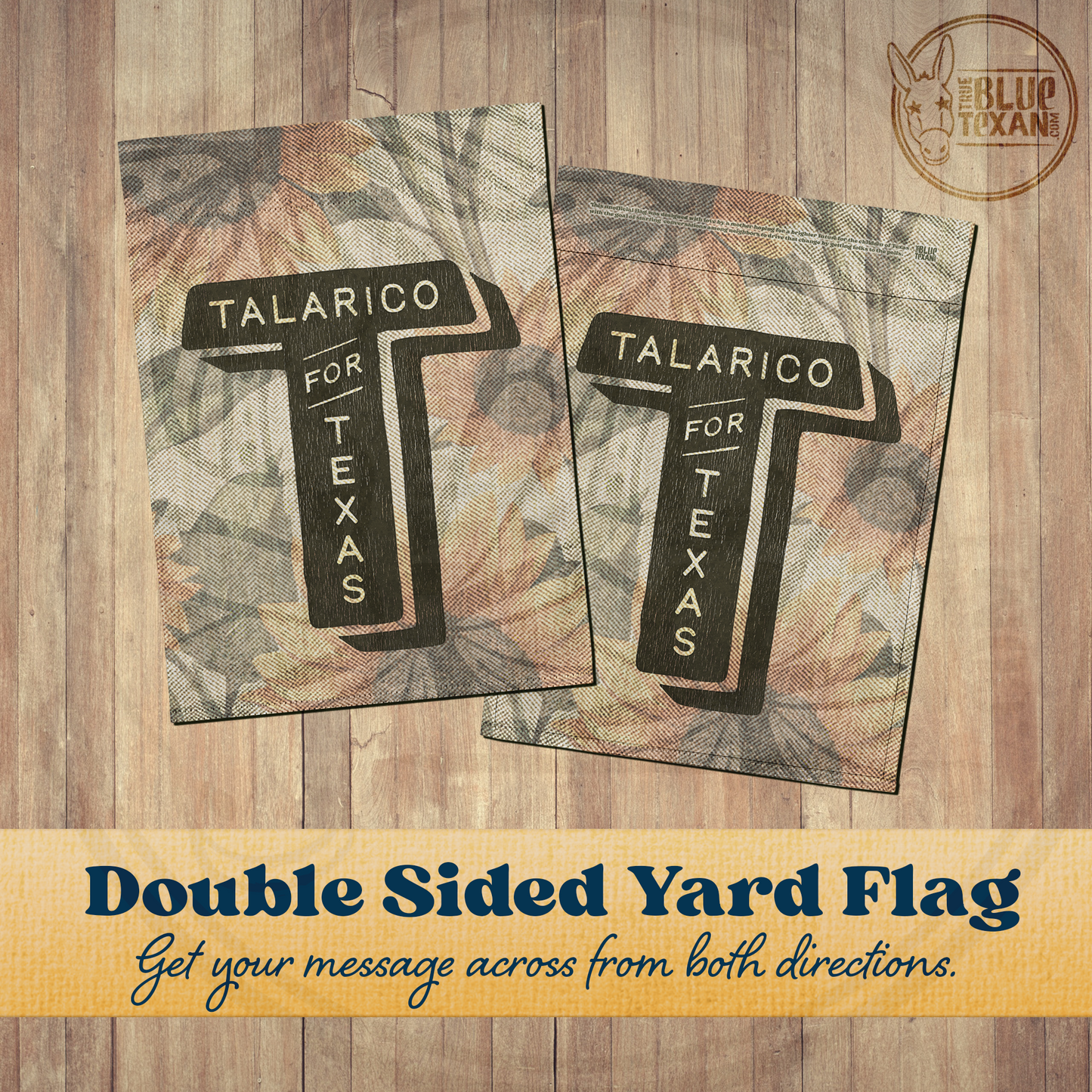 Talarico for Texas | Multiple Designs | Double Sided Yard & Garden Flags