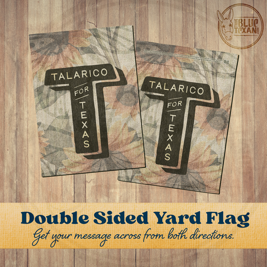 Talarico for Texas | Double Sided Yard & Garden Flags