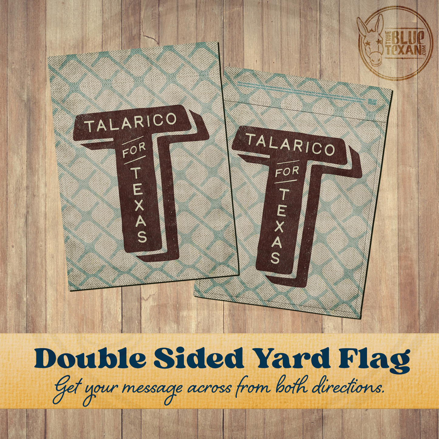 Talarico for Texas | Multiple Designs | Double Sided Yard & Garden Flags