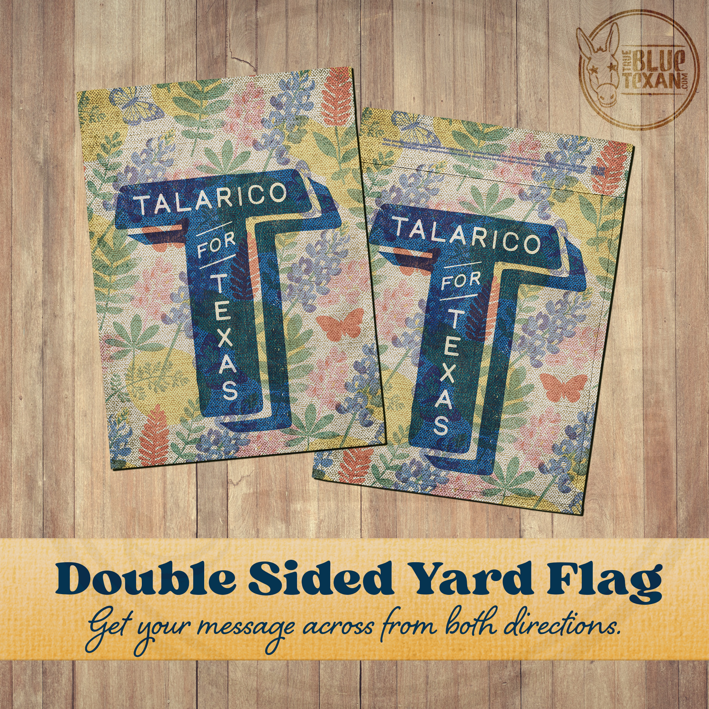 Talarico for Texas | Multiple Designs | Double Sided Yard & Garden Flags